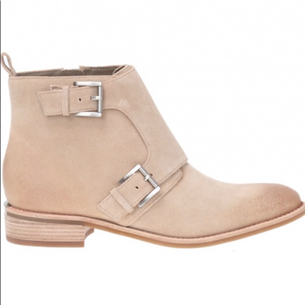 Michael Kors Adams Suede Monk Strap Ankle Boots - Picture 3 of 11